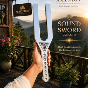 417Hz Aluminum Tuning Fork – Sound Healing, Meditation, Chakra Balancing Tool