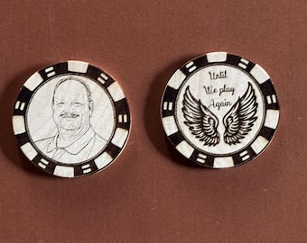 Anpassade träpokerchips