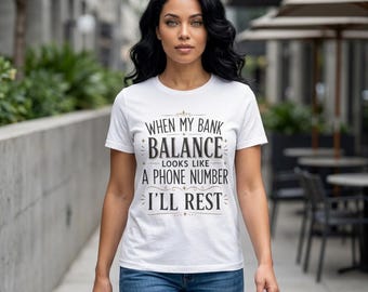 Balance Is A Choice T-Shirt | Typographic Quote Tee, Minimal Retro Design