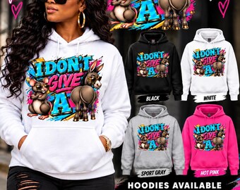 Give It Up Graphic Hoodie | Funky Cartoon Bears, Retro Graffiti Art