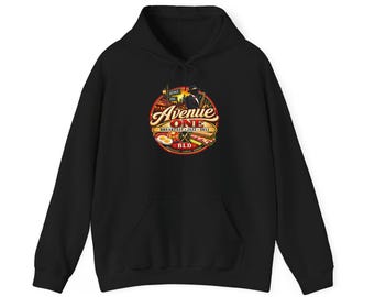 Avenue One Retro Diner Logo Hoodie | Come Taste the Difference Pullover