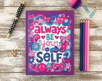 GUIDED WRITING JOURNAL, Notebook Doodles Go Girl! Inspirerende schrijfinstructies en kleurplaten, perfect cadeau voor creatieve schrijvers, kinder tweens