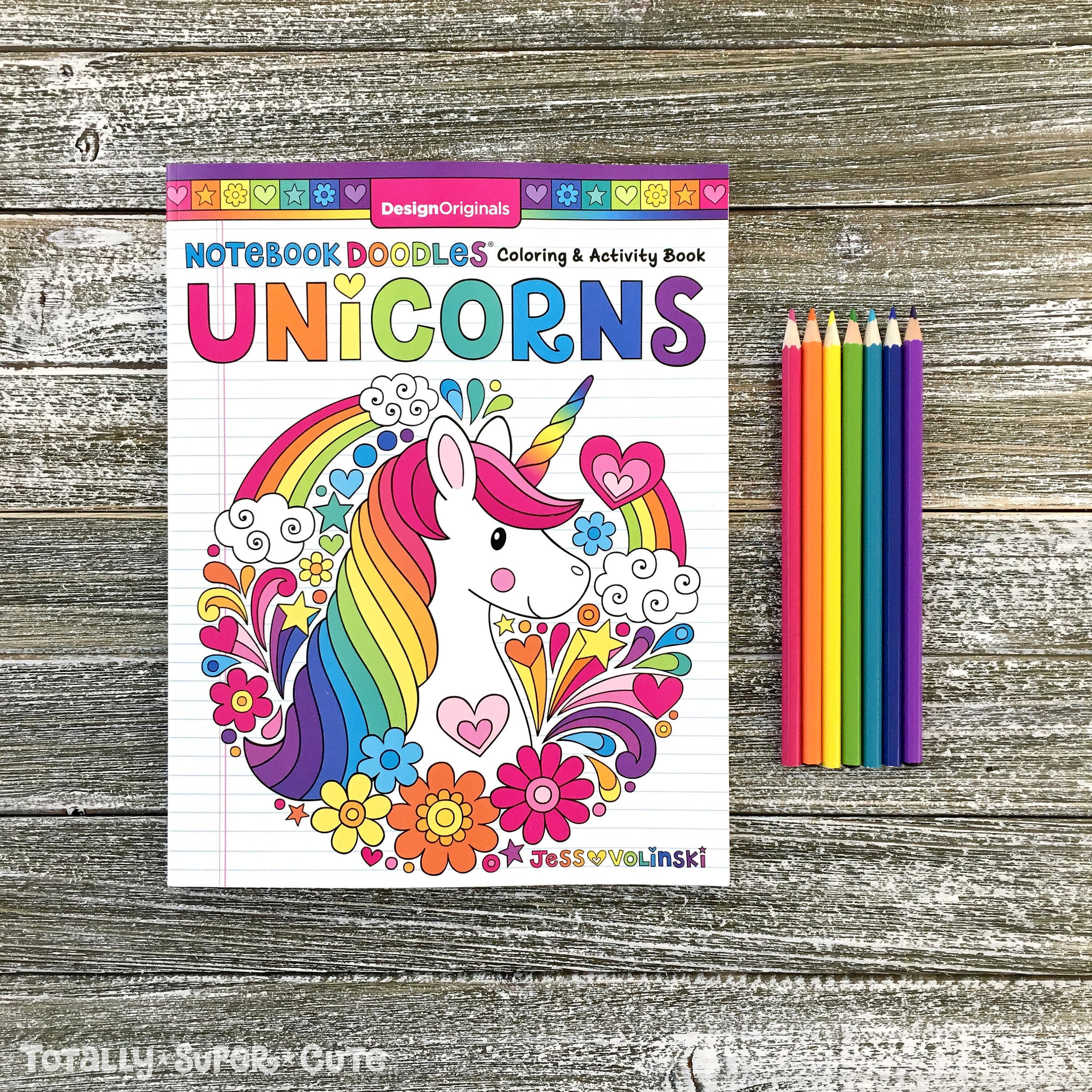 UNICORNS Coloring Book • Notebook Doodles by Jess Volinski • Coloring…