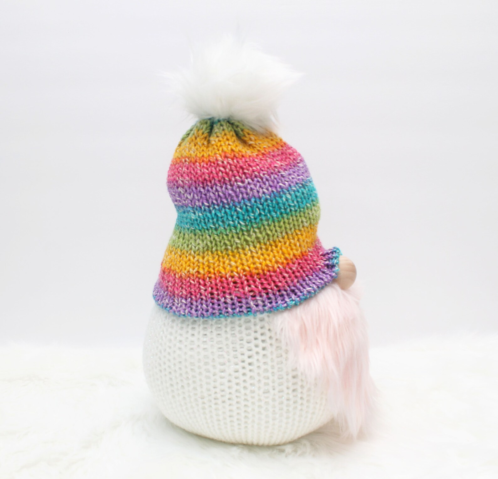 Rainbow gnome spring gnome spring decor home decor rainbow  etsy