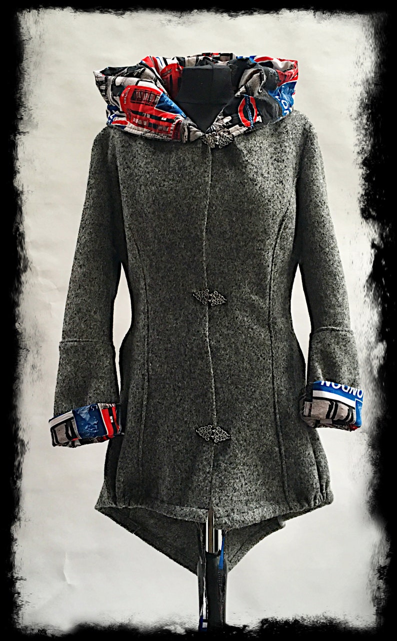 Parker style coat must have made to measure!