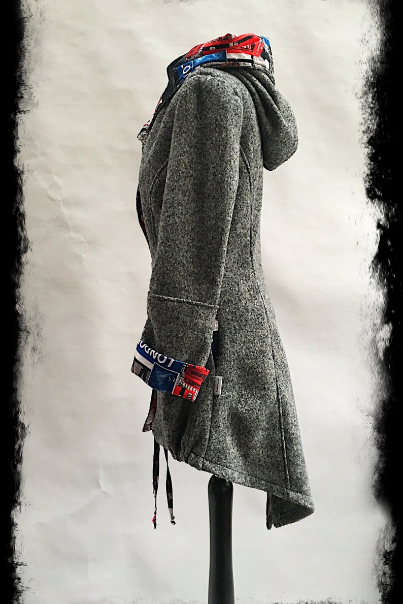 Parker style coat must have made to measure!