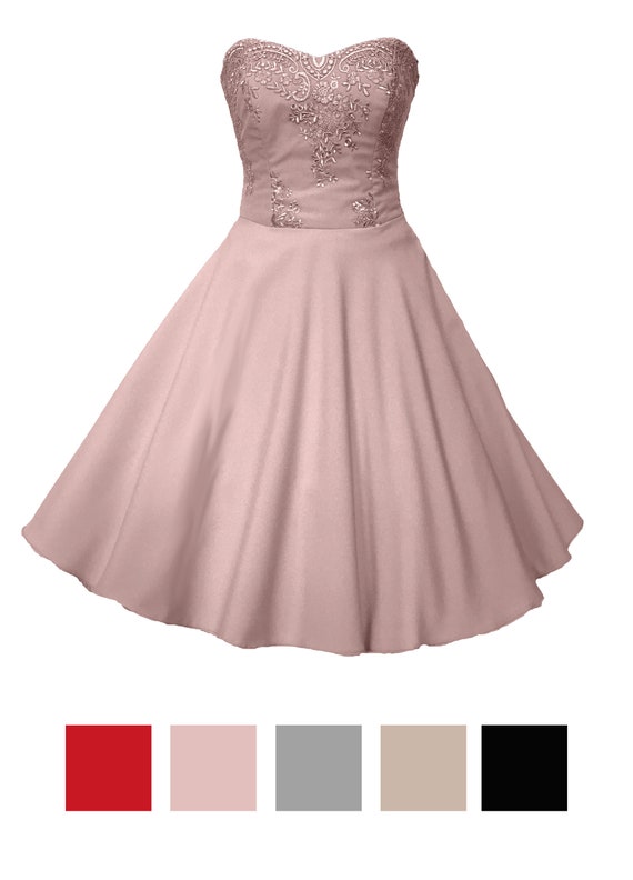 cocktail dress old rose