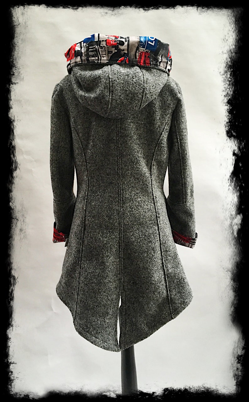 Parker style coat must have made to measure!