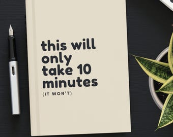 Sarcasm Productivity Journal – Office Humor Hardcover Notebook (150 Pages)