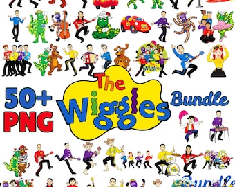 50+ The Wiggles PNG Bundle, Wiggles Clipart Bundle, Kids Music PNG, Kids Birthday Party Clipart, Sublimation PNG, Instant Download