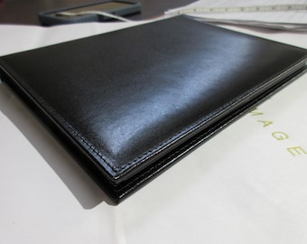 Leather 7x9" Photo Booklet Album holds 64 4x6 Prints Black