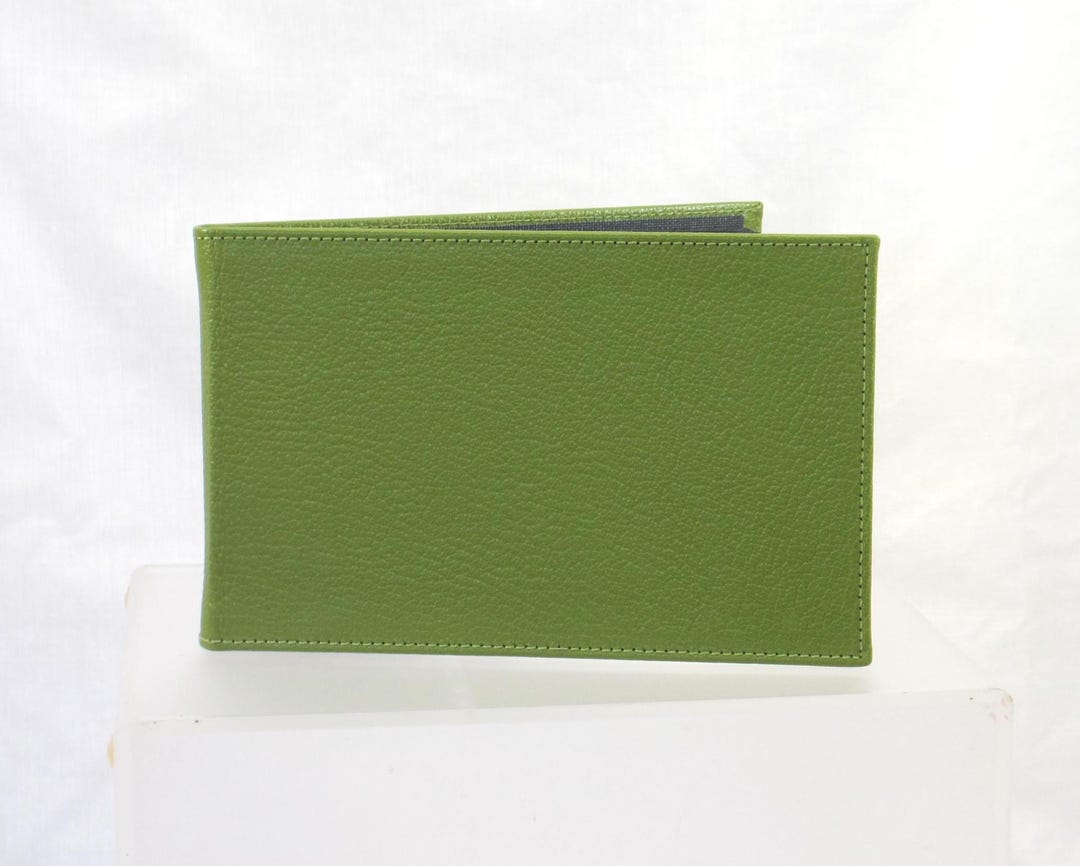Booklet Disattack Lp Small Photo Booklet Album Leather Horizontal Holds 20 4x6 Photos GREEN ...
