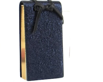 Leather Flip Pad Navy