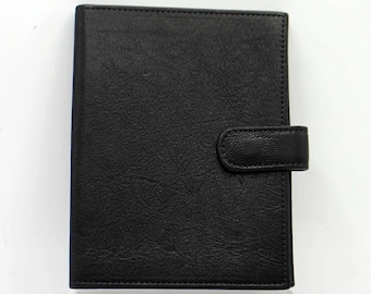 Small Photo Album Brag Book Leather Holds 20 4x6 Photos BLACK