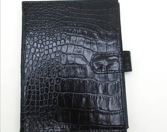 Small Photo Booklet Brag Book Leather Holds 20 4x6 Photos BLACK