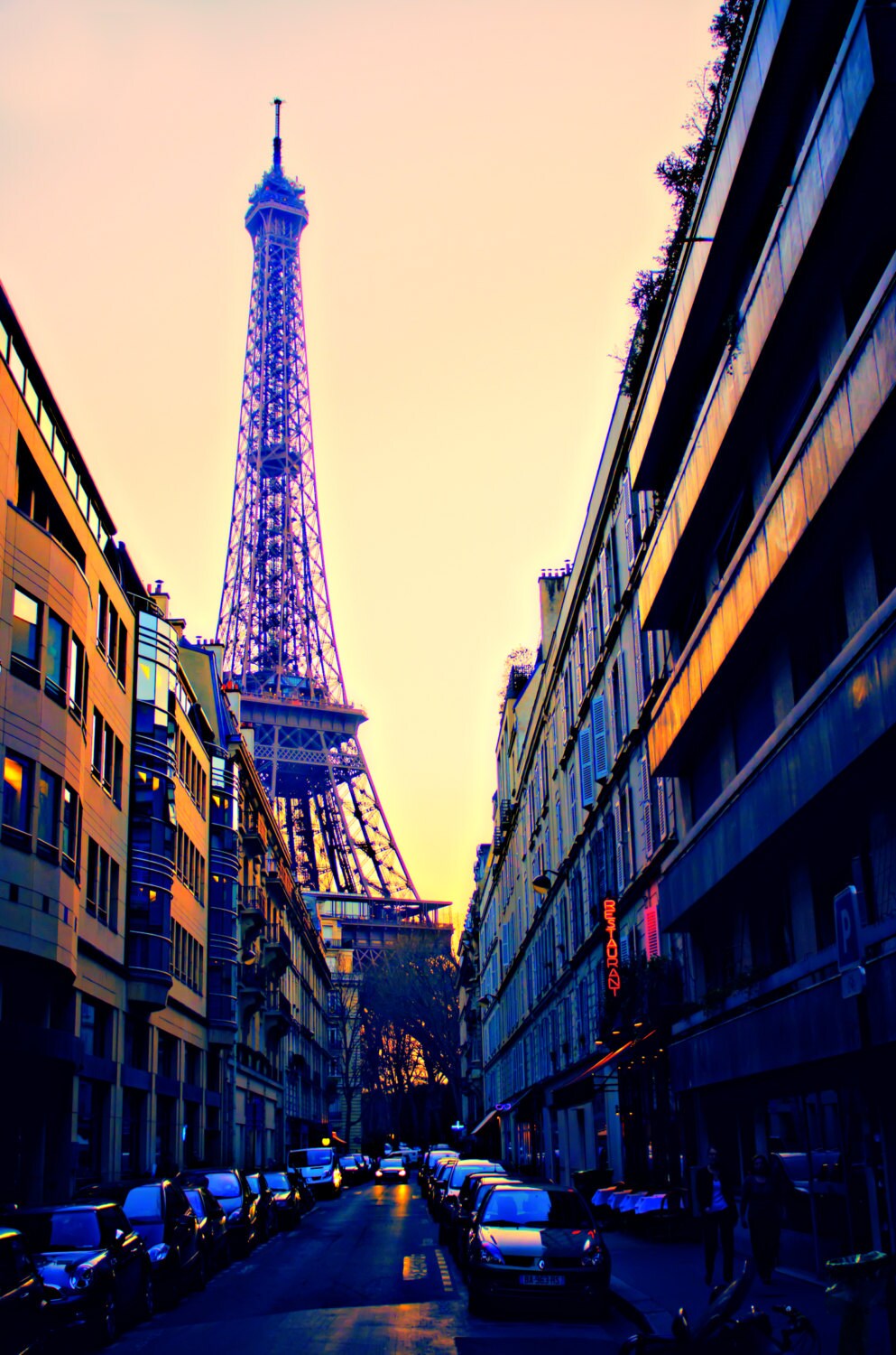 Under the Paris Sky 8x12 print Fine Art View of the Eiffel  Etsy