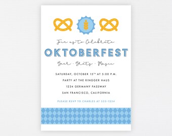 Oktoberfest Invite Etsy
