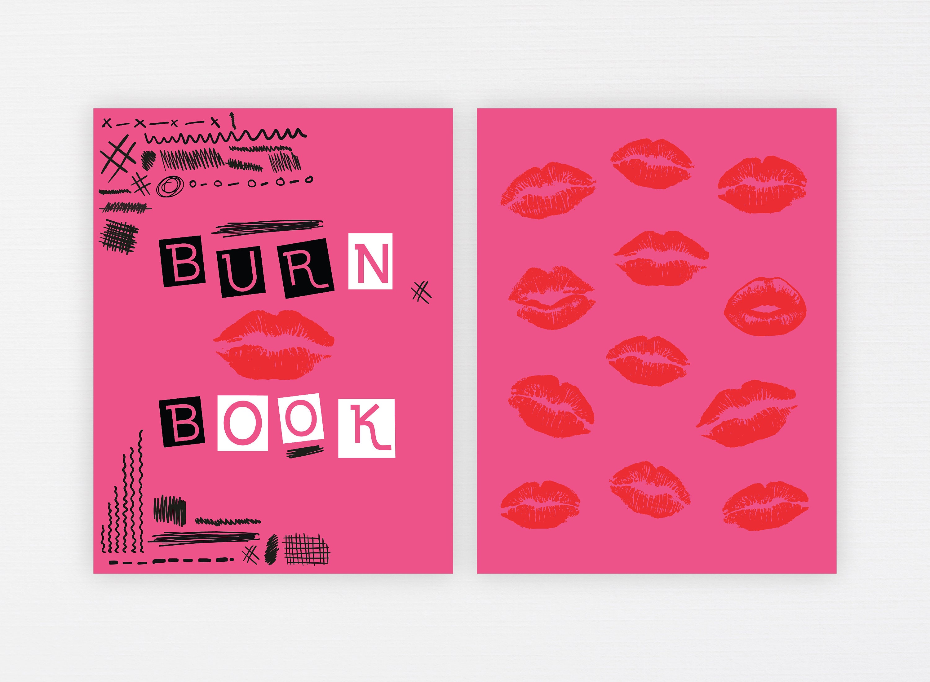 2x Burn Book Printable Cover, Burn Book Journal Cover, Mean Girls Digital  Paper, Mean Girls Party Decoration, Bachelorette Party Decor -  Hong  Kong