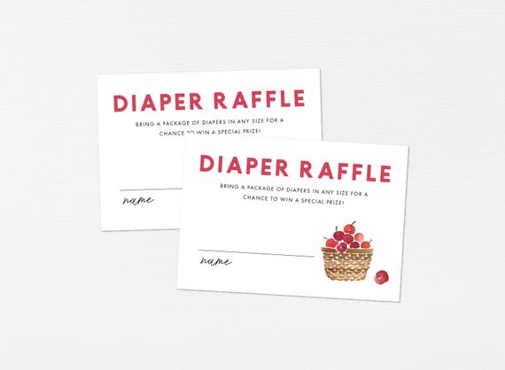 Apple Diaper Raffle Insert · Baby Shower Fall Leaves Invite · Rustic Modern Printable Cards · Gender Neutral Apple of Our Eye · DIGITAL FILE