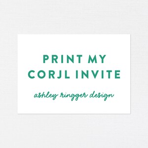 4,25 x 5,5 "Gedruckte Einladung · Drucken Sie jede Einladung · Ashley Ringger Design