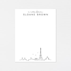 Papelaria Paris França · Cartões de viagem franceses personalizados · Conjunto de presentes minimalista com monograma · Papelaria de casamento sob medida · DIGITAL OU IMPRESSO