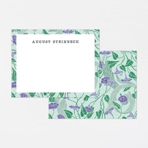 Papeterie jardin anglais · Cadeau monogramme clé du jardin secret · Cartes de correspondance florales roses anglaises vintage Papeterie sur mesure · NUMÉRIQUE OU IMPRIMÉE