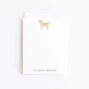 Labrador Retriever Stationery · Yellow Lab Notecards · Dog Lover Monogram Gift · Custom Bespoke Stationery Gift Set · DIGITAL OR PRINTED