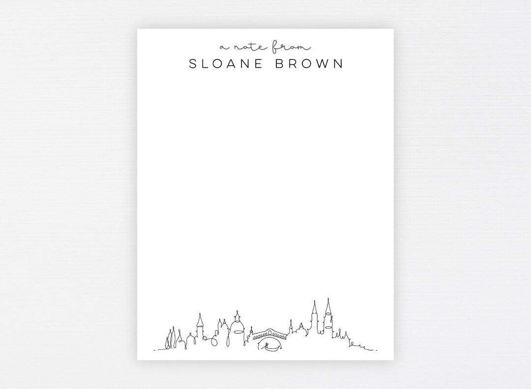 Venice Italy Stationery Personalized Travel Stationery Note Etsy