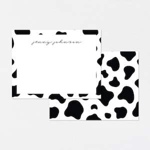 Papeterie à imprimé vache · Mot de passe personnalisé pour cow-girl de la ferme · Cadeau monogramme · Cadeau de demoiselle d'honneur · Cartes de correspondance Western personnalisées · NUMÉRIQUES OU IMPRIMÉS