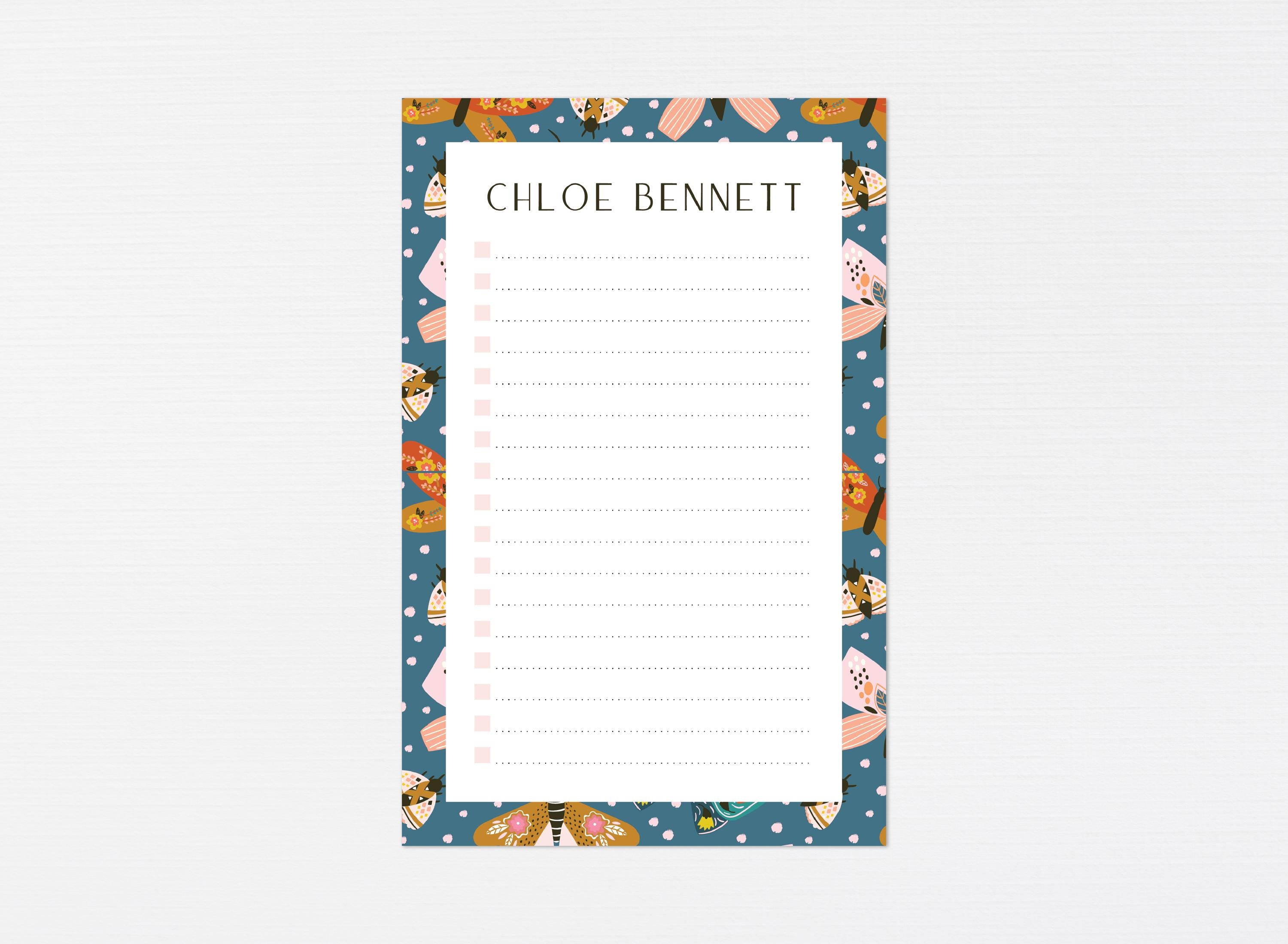 Personalized Butterfly Notepad · Custom Organized Gift Monogrammed to ...