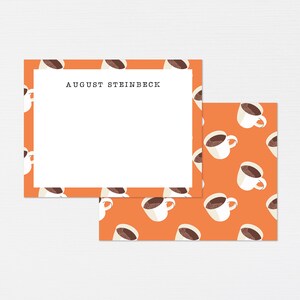 Kaffee Briefpapier · Monogramm Geschenk · Kaffeetasse Wunschkarten · Maßgeschneidertes Briefpapier · Kaffee Geburtstagsgeschenk Freund Geschenkset · DIGITAL ODER GEDRUCKT