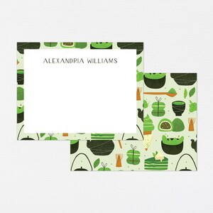 Green Tea Briefpapier · Matcha-Liebhaber-Monogramm-Geschenk · Japan Benutzerdefinierte Grußkarten · Maßgeschneidertes Briefpapier Mochi Geburtstagsgeschenk-Set · DIGITAL ODER GEDRUCKT