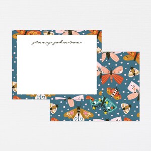 Papeterie papillon · Cadeau monogramme papillon · Cartes de correspondance personnalisées · Papeterie sur mesure · Coffret cadeau d'anniversaire · NUMÉRIQUES OU IMPRIMÉS