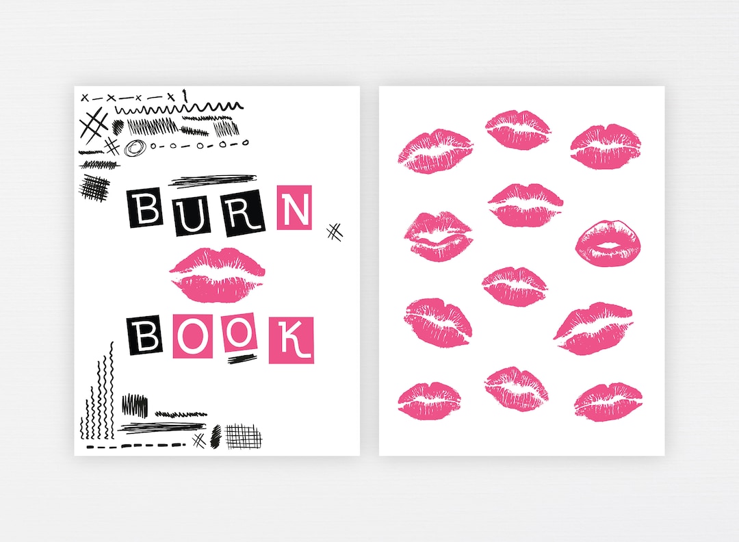 Burn Book SVG Burn Book Digital Mean Girls Quotes Burn Book -  Portugal