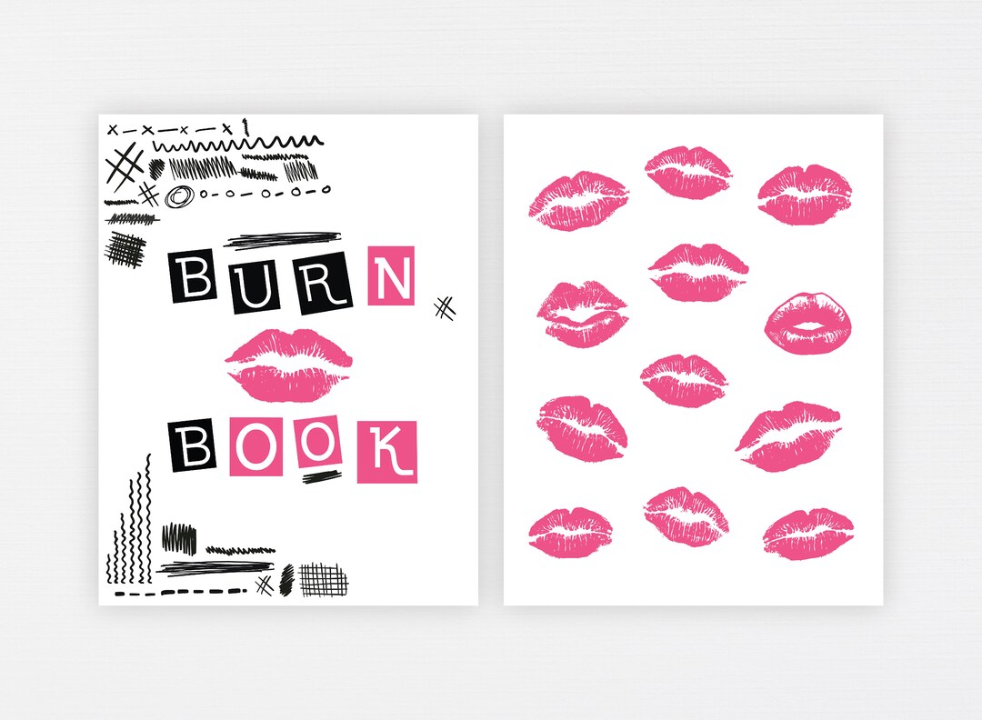 Printable Burn Book Customize And Print