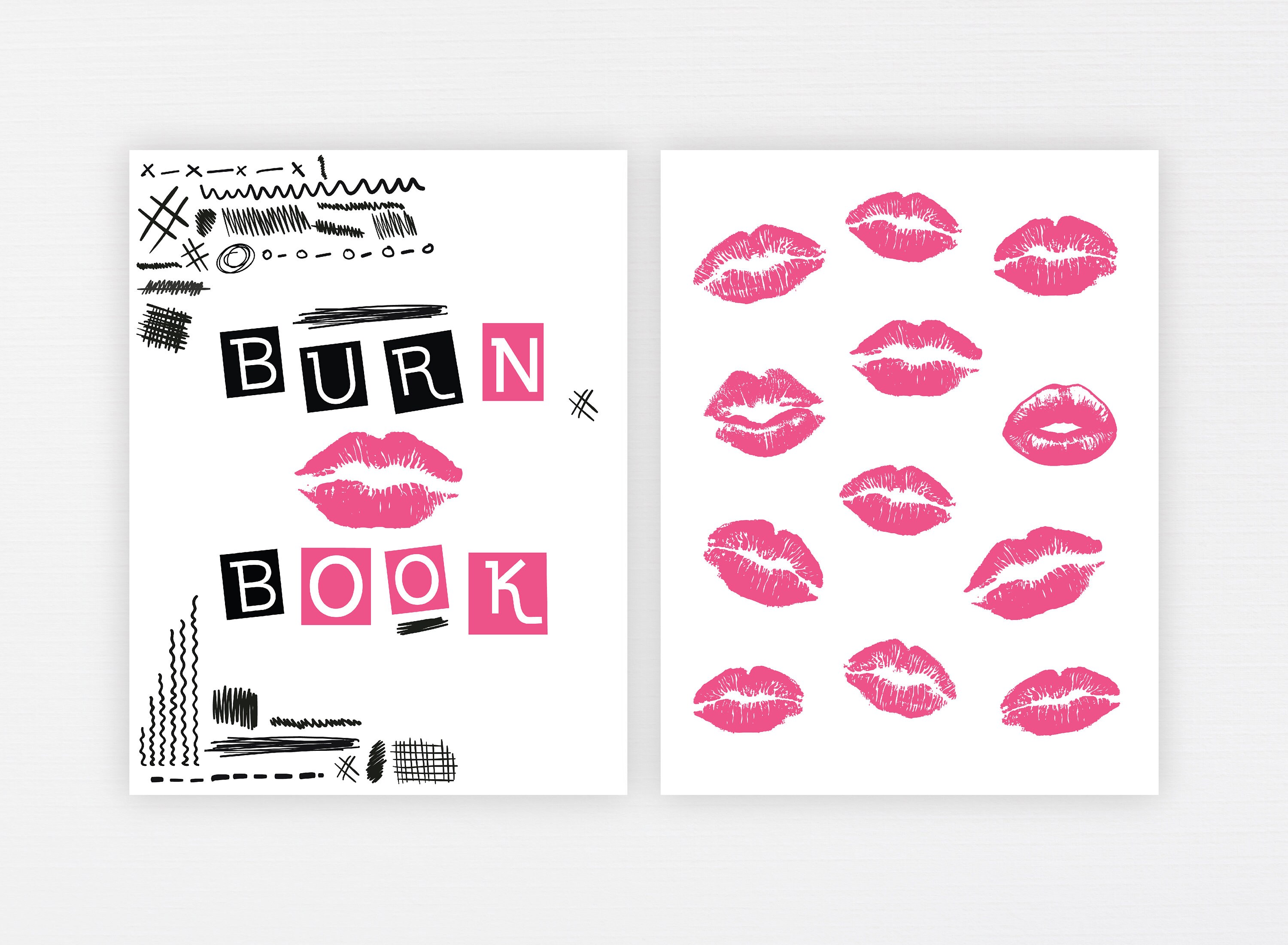 Burn Book Printable Mean Girls Inspired Bachelorette Party Etsy Australia