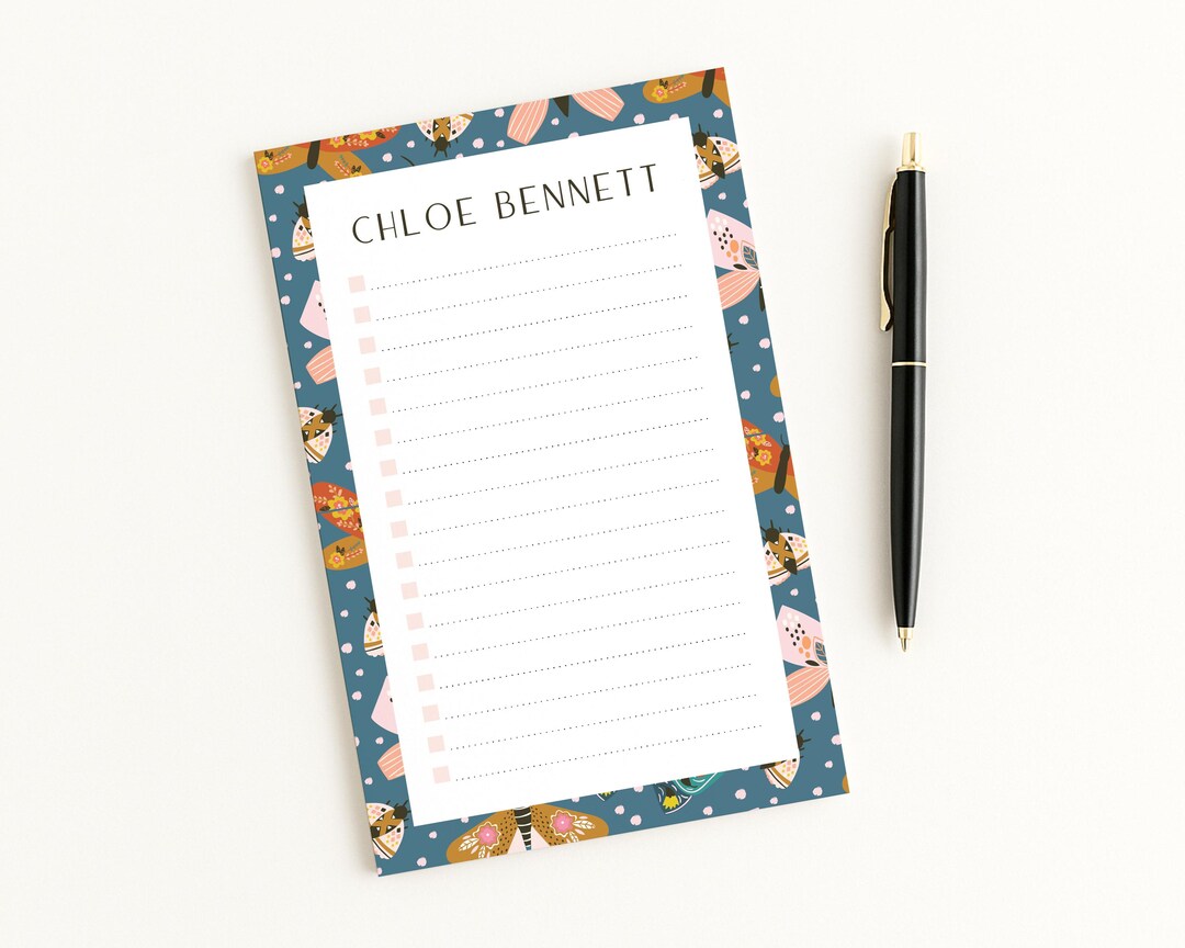Personalized Butterfly Notepad · Custom Organized Gift Monogrammed to ...