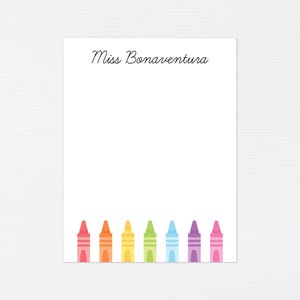 Cancelleria personalizzata per insegnanti · Regalo di ringraziamento di fine anno · Biglietti d'auguri personalizzati con pastelli · Set regalo minimale di cancelleria su misura
