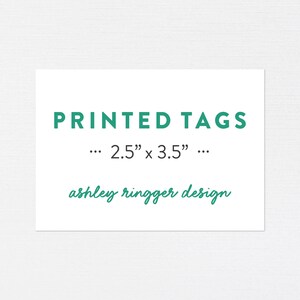 Drucken + My Tag anpassen! · 2,5 x 3,5 gedruckte + versandte Karten · Klassenzimmer Kinder Gedruckte Gefälligkeiten · Individuell bedruckte Favor Geschenkanhänger · AR DESIGN