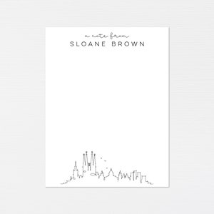 Stationery Barcelona · Spaanse aangepaste reiskaartjes · Minimalistische cadeauset met monogram · Op maat gemaakte bruiloftsbriefpapier · DIGITAAL OF GEDRUKT