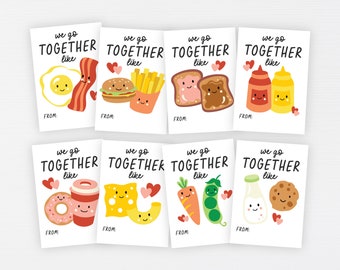 Kids Valentines · We Go Together Like Tags ·  Classroom Valentines · Perfect Pairs · Printable Valentines ·  Instant Download · DIGITAL FILE