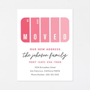 Bewegende aankondiging verfstaal · Modern We've Moved-kaart · New Home-aankondiging · Eenvoudige housewarmingsuitnodiging · DIGITAAL OF GEDRUKT