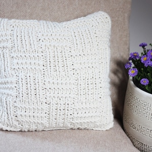 Knitting PATTERN pillow - Fisherman&#39;s cushion cover pattern, homedecor patterns  - Listing70