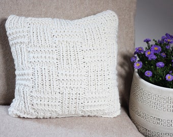 Knitting PATTERN pillow - Fisherman's cushion cover pattern, homedecor patterns  - Listing70