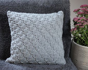 Knitting PATTERN pillow - Softee cushion cover pattern, homedecor patterns  - Listing63