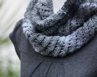 Infinity Scarf Diagonal Scarf Knitting Pattern Free KNITTING