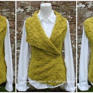 Breipatroon Sorbet-omslag – mouwloos jack, vest (pdf-patroon)