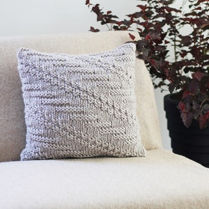 Knitting PATTERN pillow Oatmeal cushion cover pattern, homedecor patterns Listing22 image 4