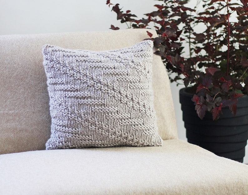 Knitting PATTERN pillow Oatmeal cushion cover pattern, homedecor patterns Listing22 image 4