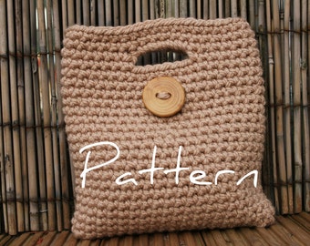 CROCHET PATTERN - womens Big Button Clutch Purse - Listing15